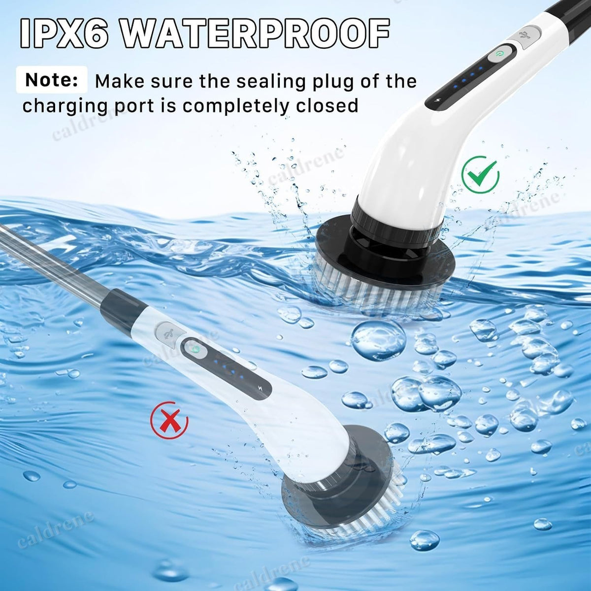 Cordless Electric Spin Scrubber with 7 Heads – view 5
