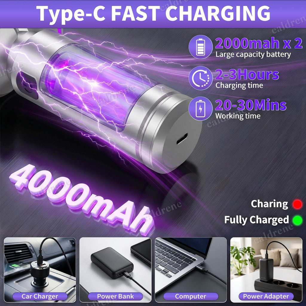 Cordless Handheld Car Vacuum with Air Blower – view 3