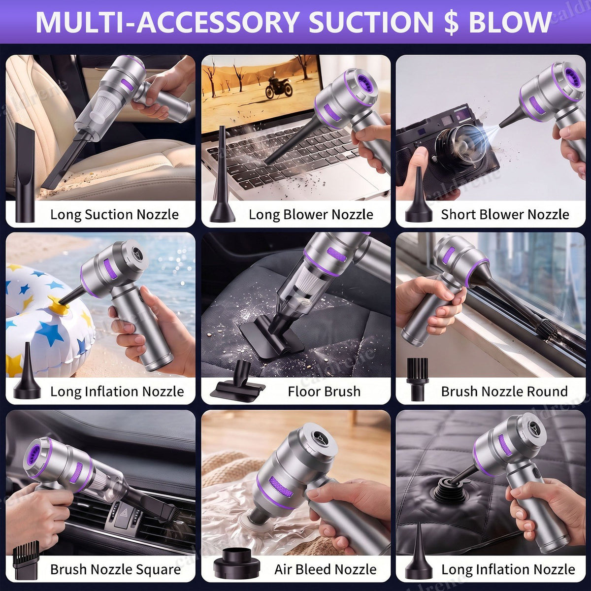 Cordless Handheld Car Vacuum with Air Blower – view 4