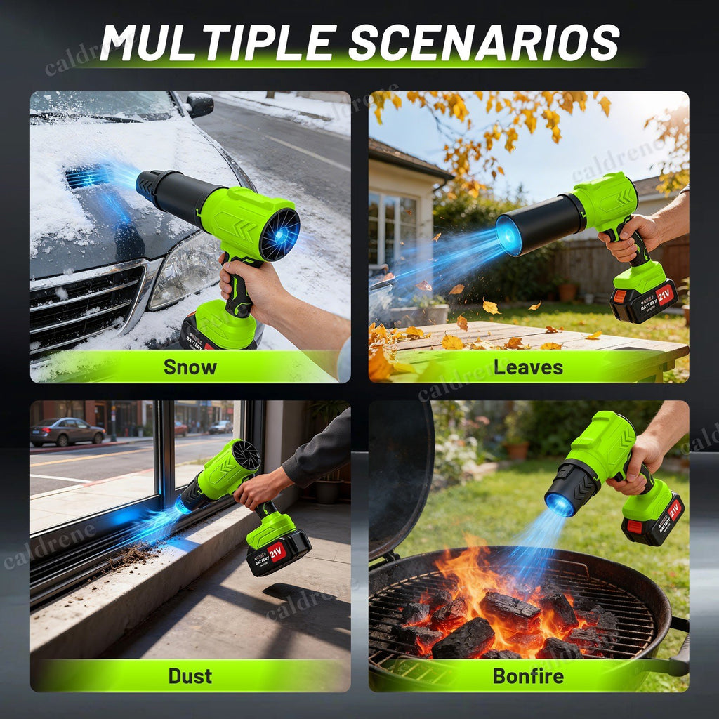Cordless Jet Leaf Blower Lightweight Turbo Fan with 2 Batteries – view 10