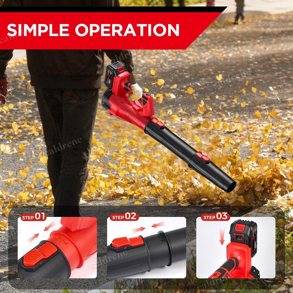 Cordless Leaf Blower 650CFM with 6 Speeds and 2 Batteries – view 5