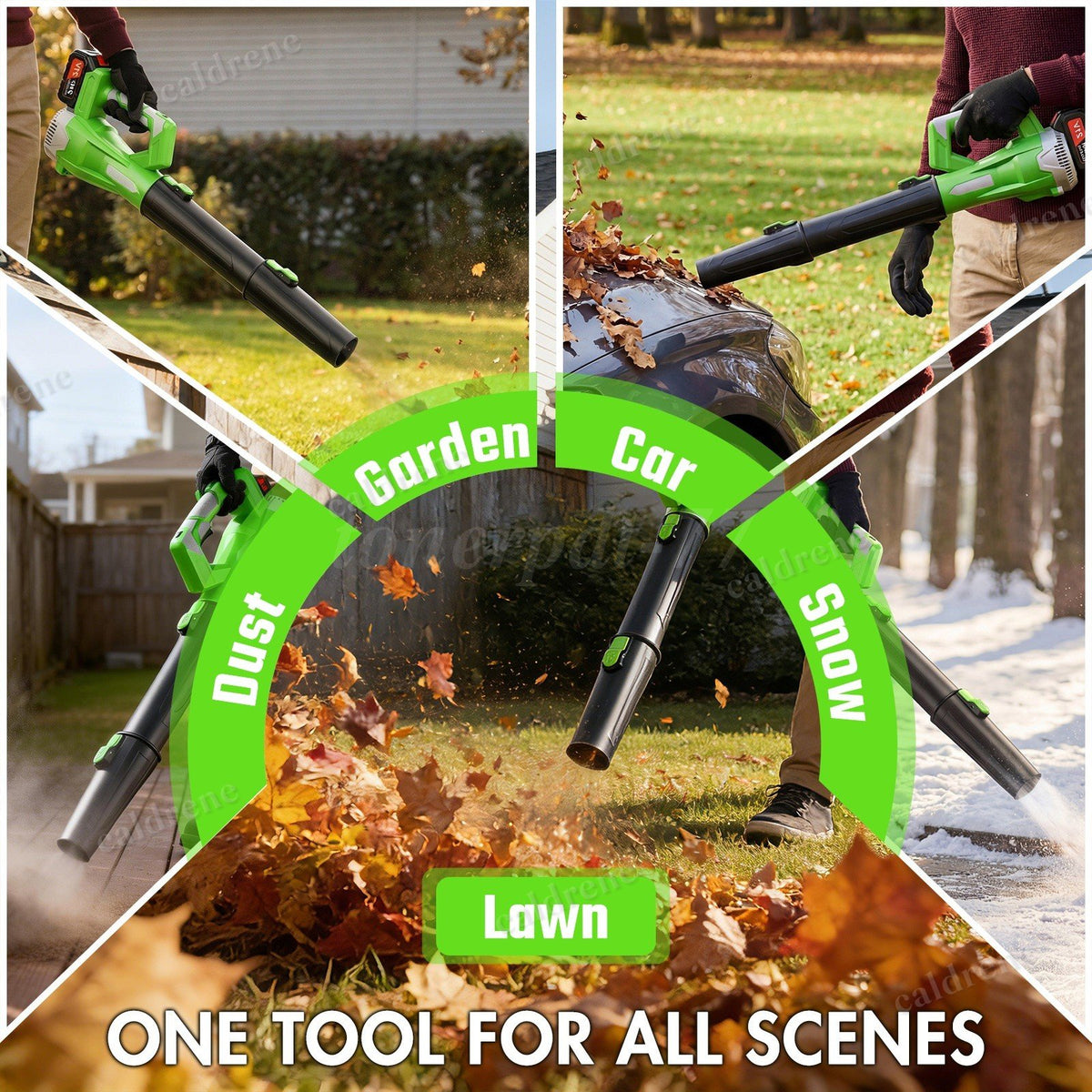 Cordless Leaf Blower 750CFM 6 Speed with 2 Batteries 6.0Ah – view 7