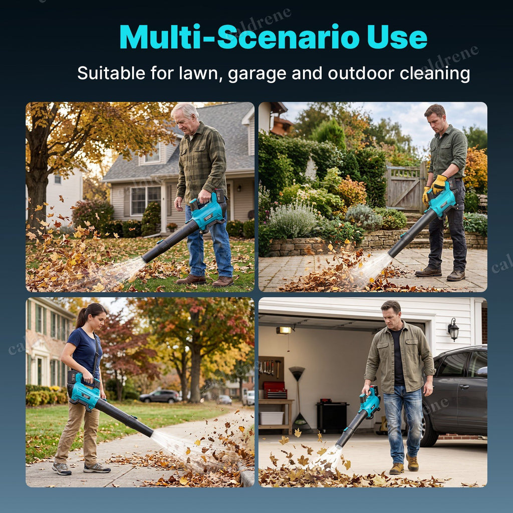 Cordless Leaf Blower 850CFM 5 Speed with 2 Batteries 6.0Ah – view 9