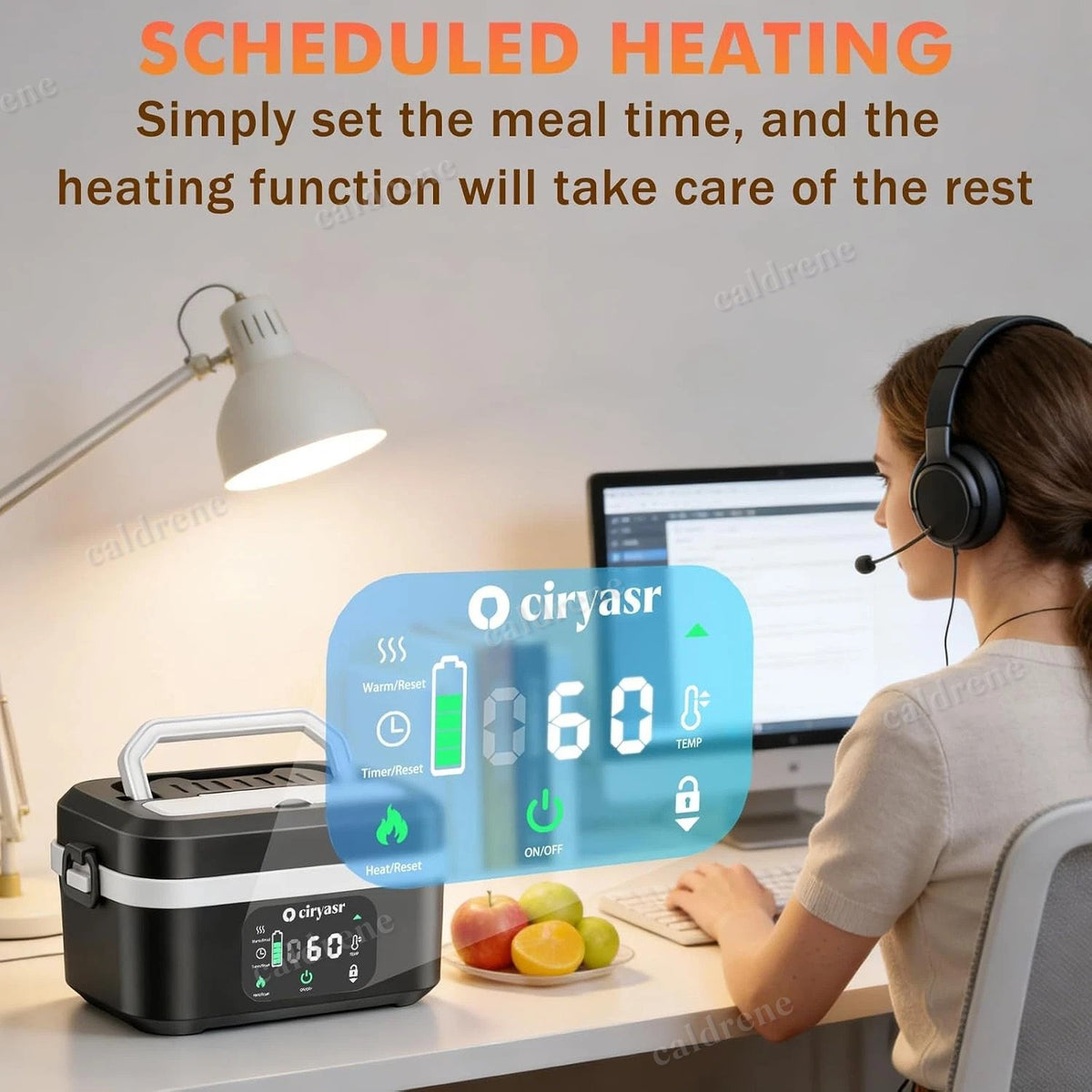 Cordless Rechargeable Heated Lunch Box – view 4