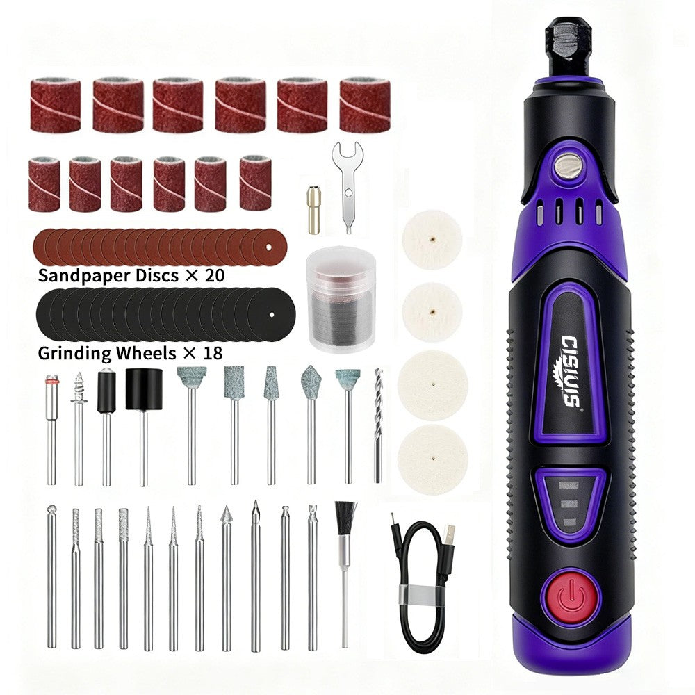 Cordless Rechargeable Mini Rotary Tool Kit with 82 Accessories