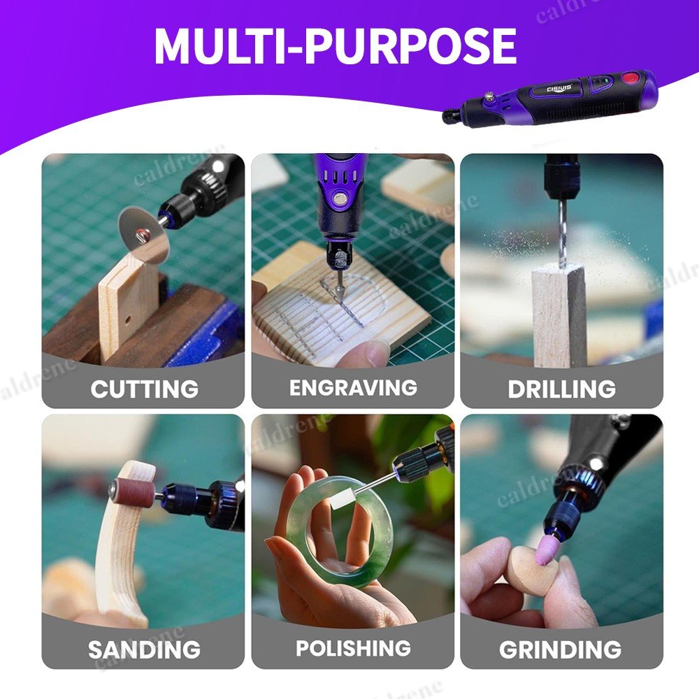 Cordless Rechargeable Mini Rotary Tool Kit with 82 Accessories – view 6
