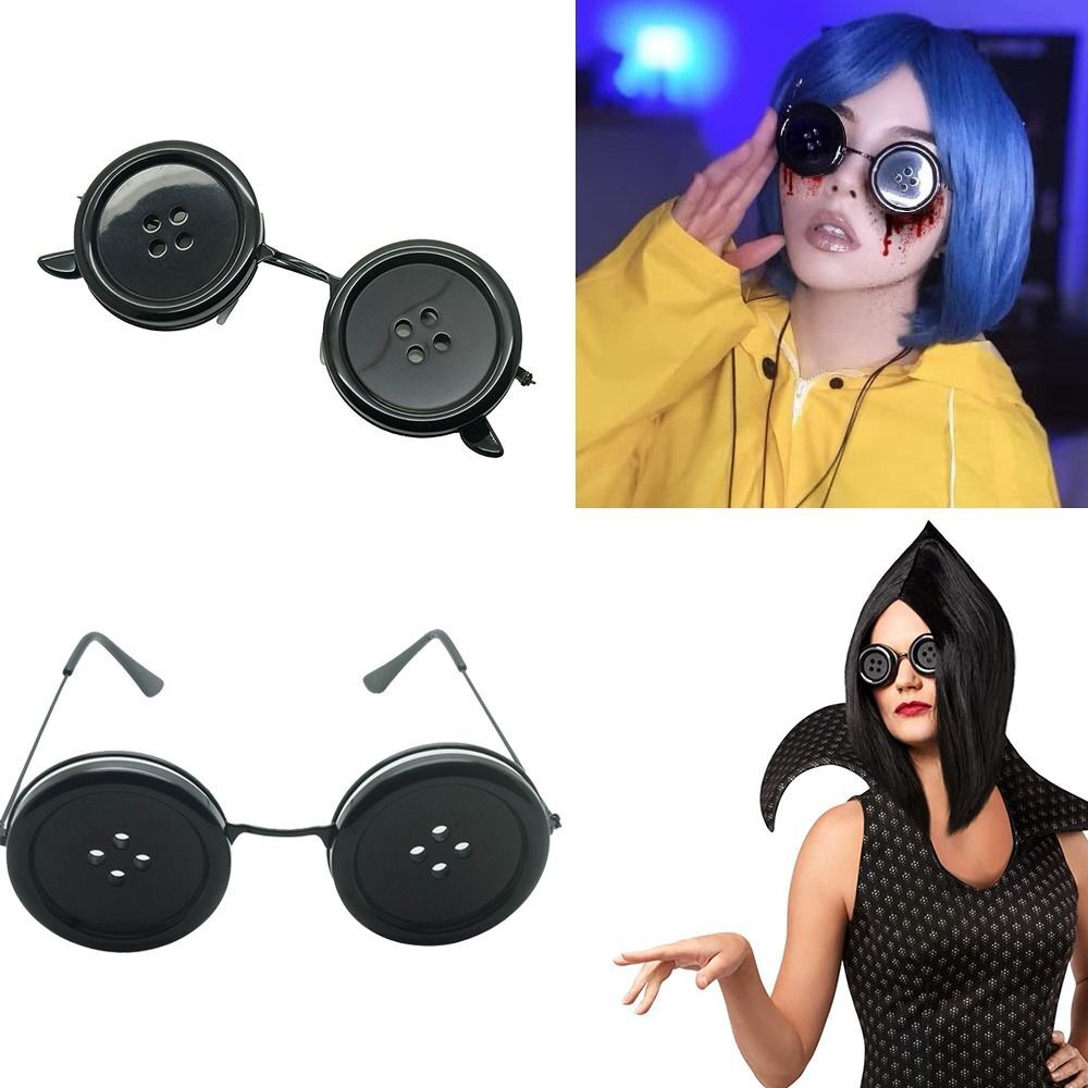 Costume Accessory Button Eye Glasses Resin Halloween Glasses kids