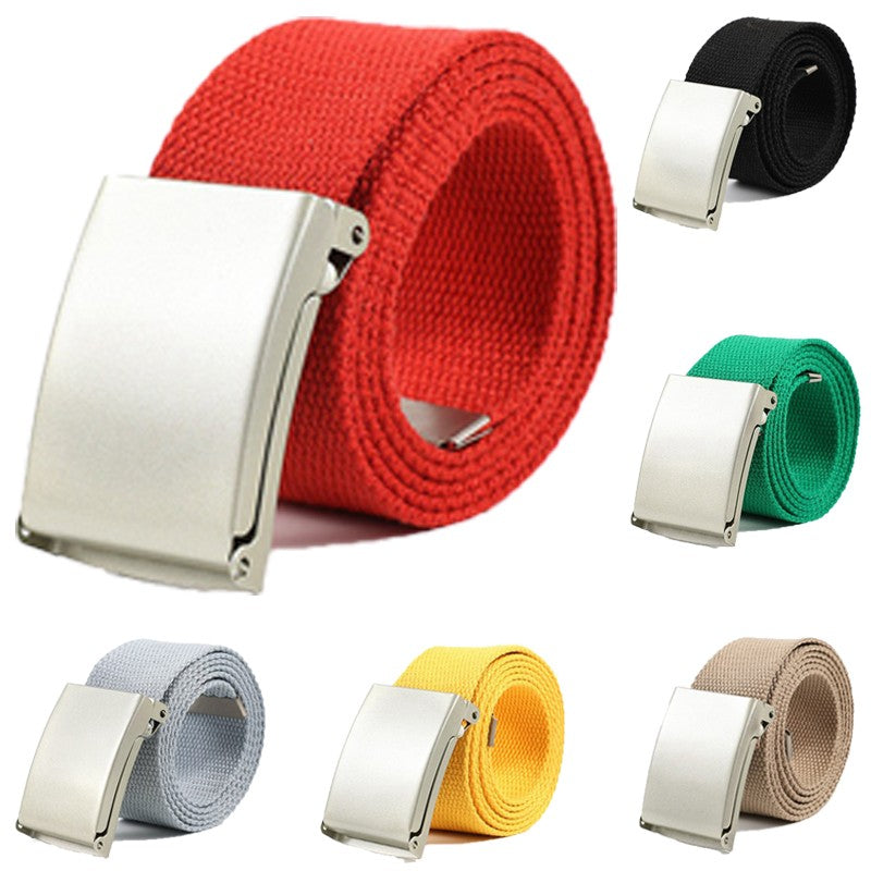 Cotton Webbing Canvas Army Belt for Men and Women
