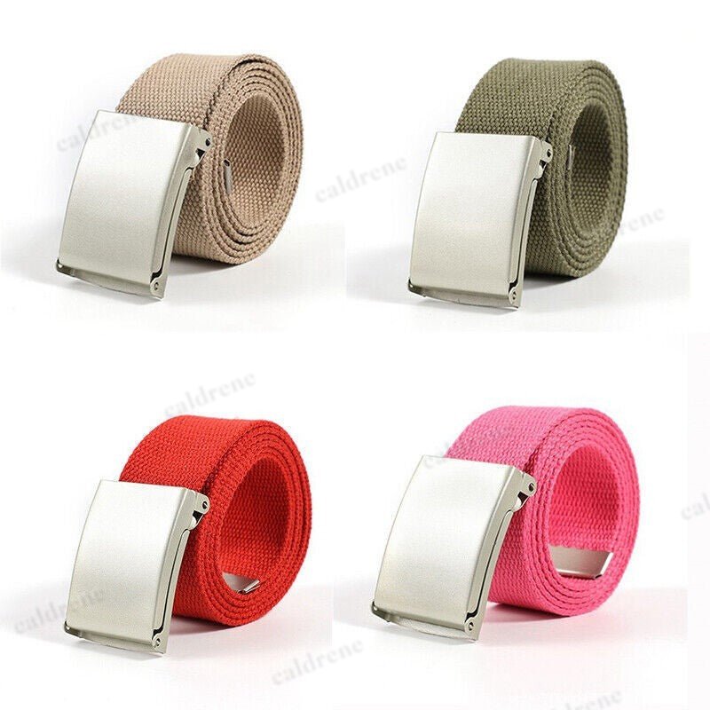 Cotton Webbing Canvas Army Belt for Men and Women – view 2