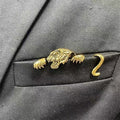 Crocodile Pattern Animal Shaped Brooch for Gentlemen – Golden Tiger