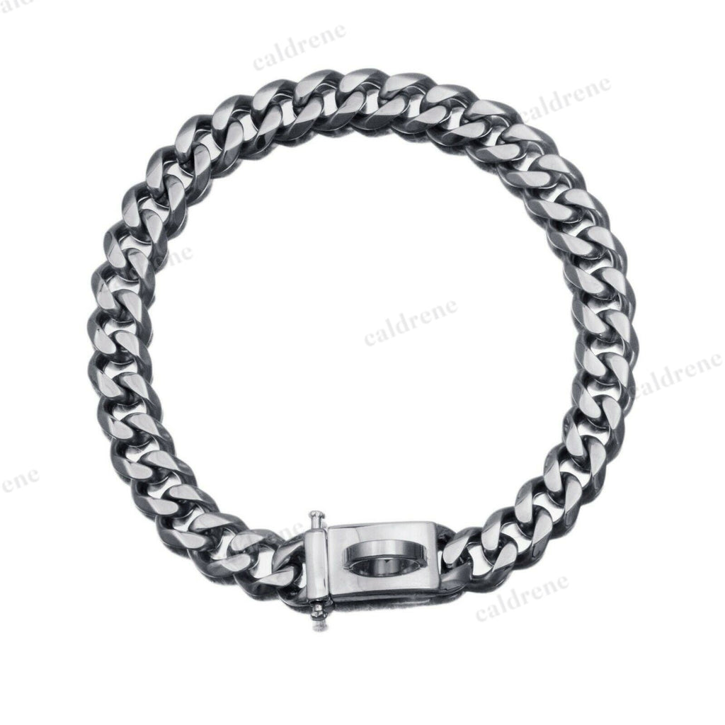 Cuban Link Dog Collar in Gold Stainless Steel, 10"-26 – view 8