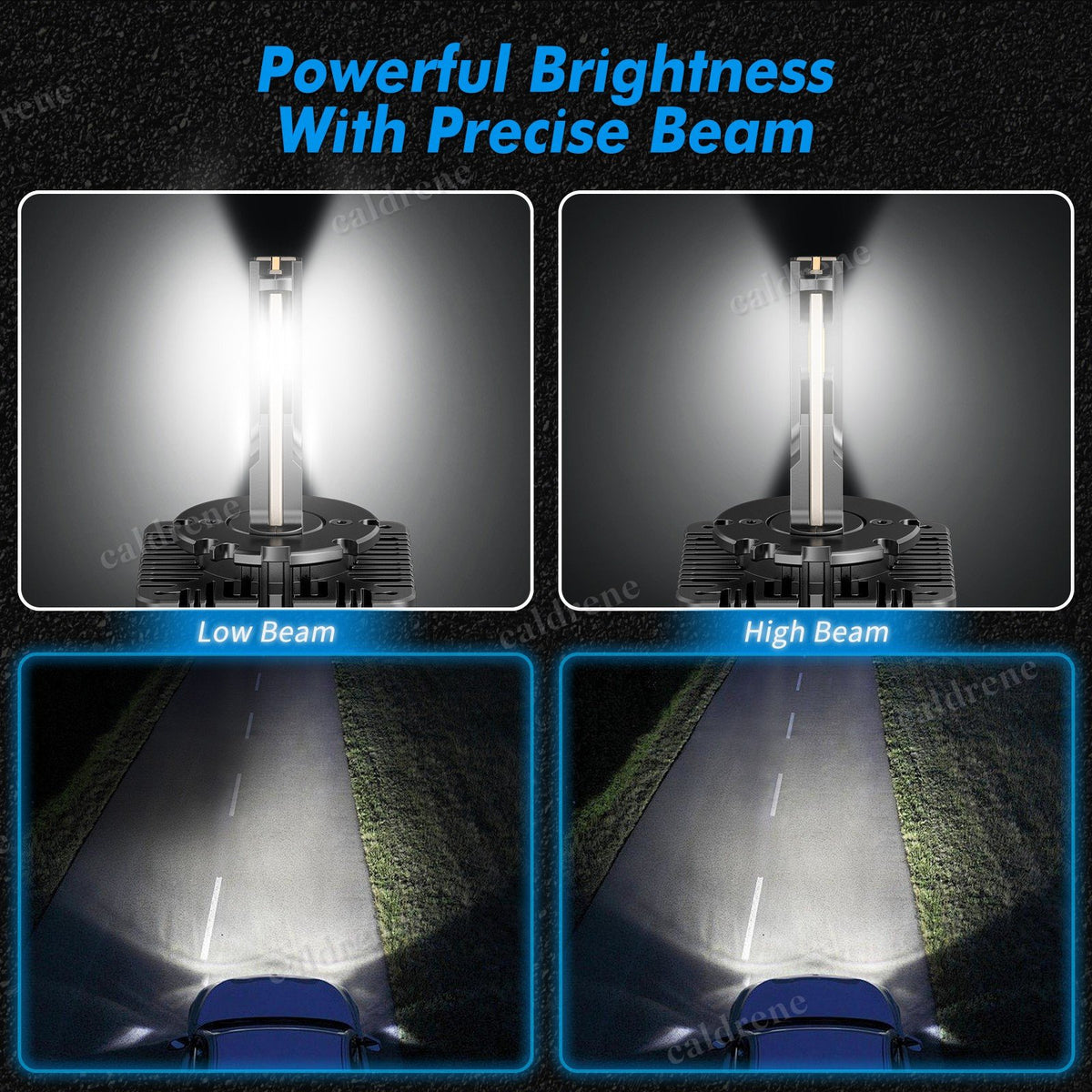 D3S LED Headlight Bulbs 6000K Xenon White High Low Beam – view 4