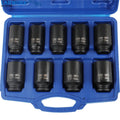 Deep Impact Axle Nut Socket Set, 9 Piece 29-38mm