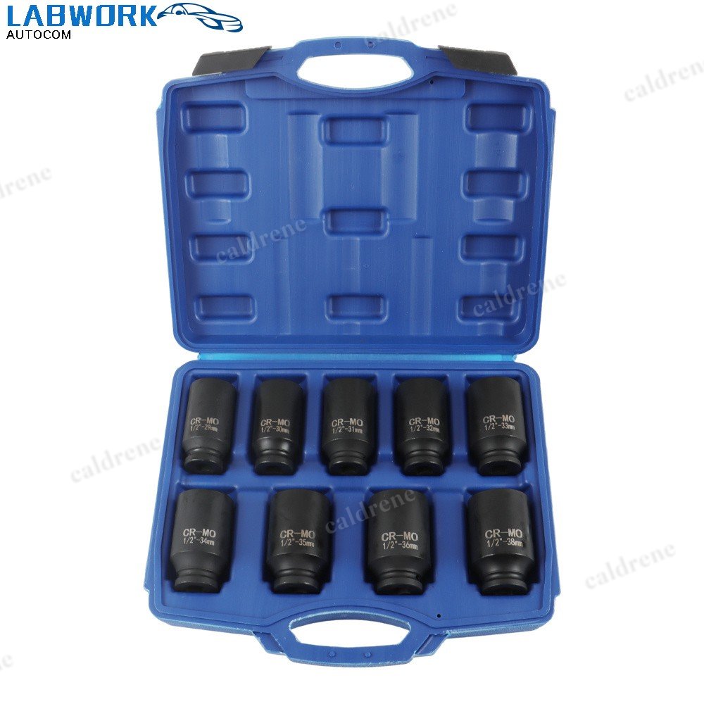 Deep Impact Axle Nut Socket Set, 9 Piece 29-38mm – view 2