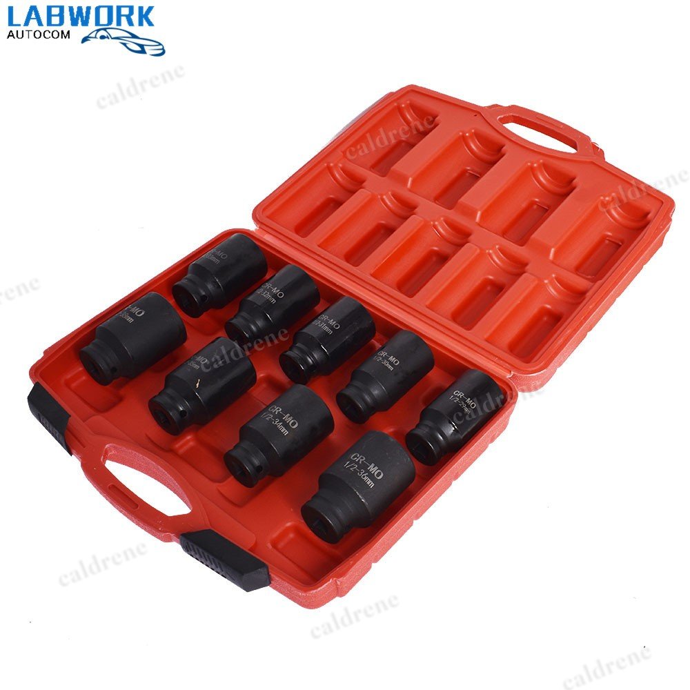 Deep Impact Axle Nut Socket Set, 9 Piece 29-38mm – view 3