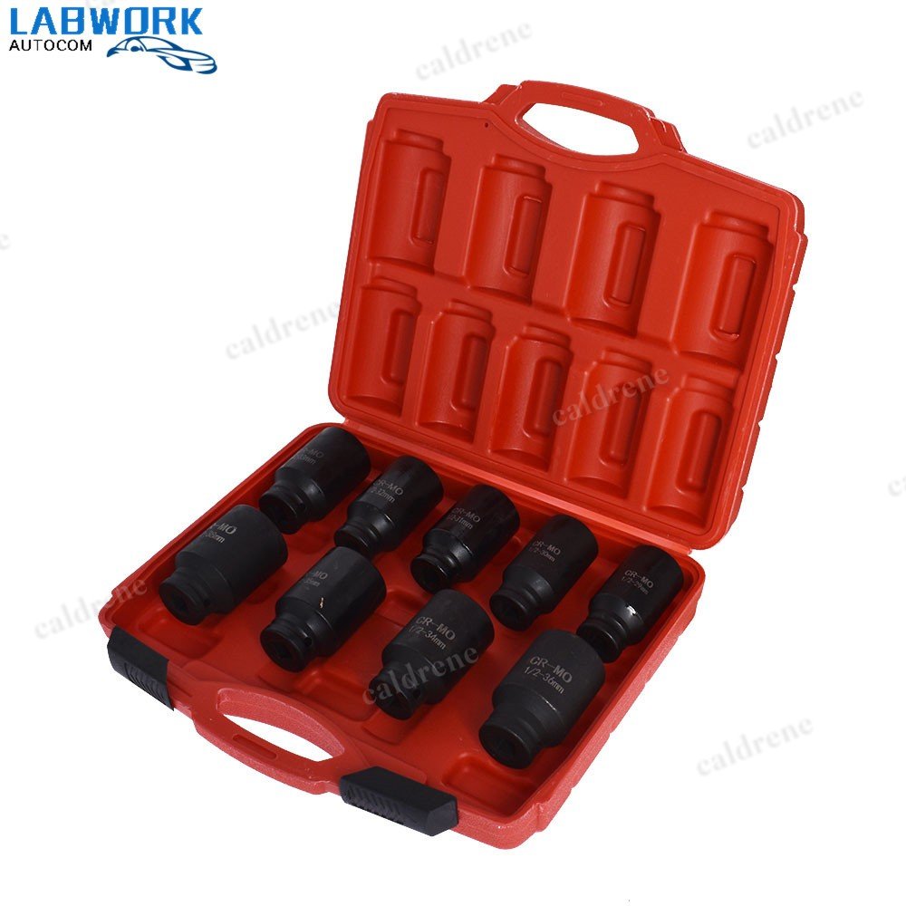 Deep Impact Axle Nut Socket Set, 9 Piece 29-38mm – view 4