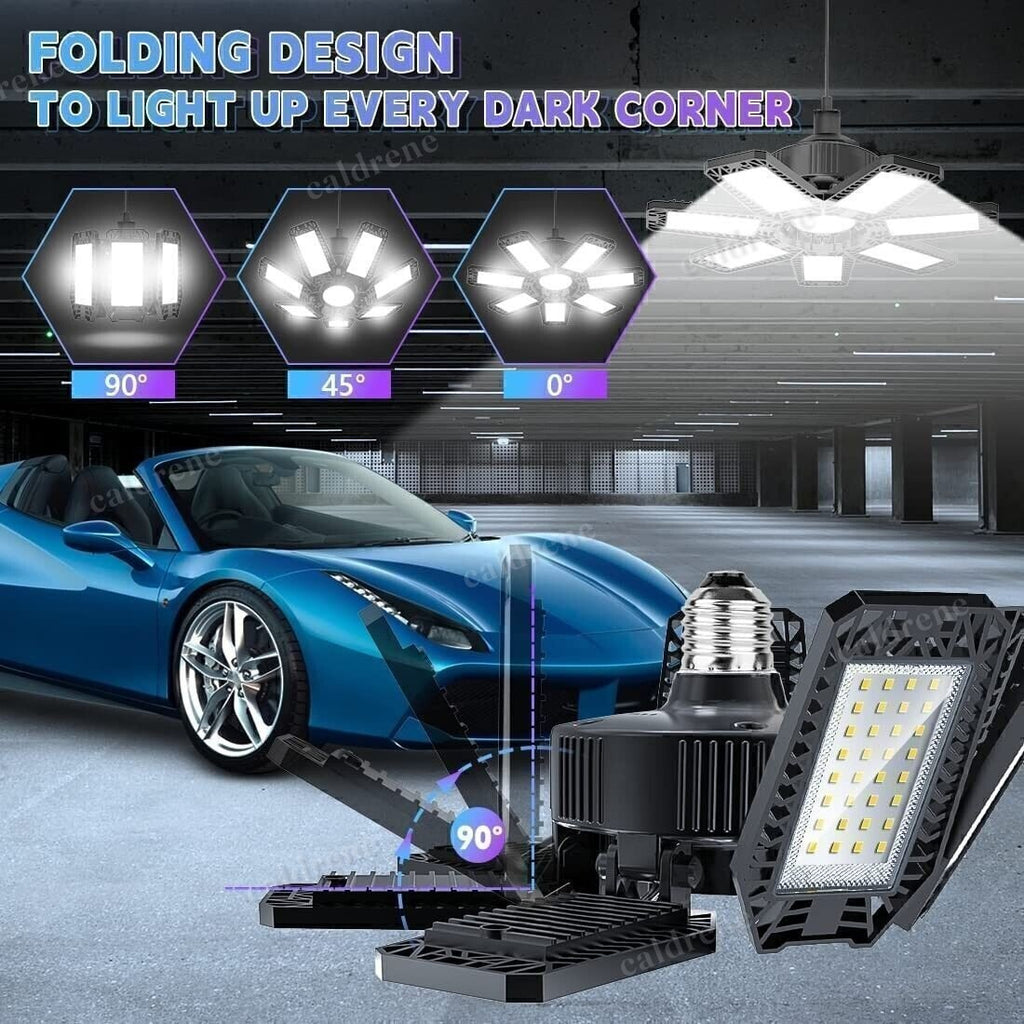 Deformable LED Garage Ceiling Light Bulb 600W, 2 Pack – view 5