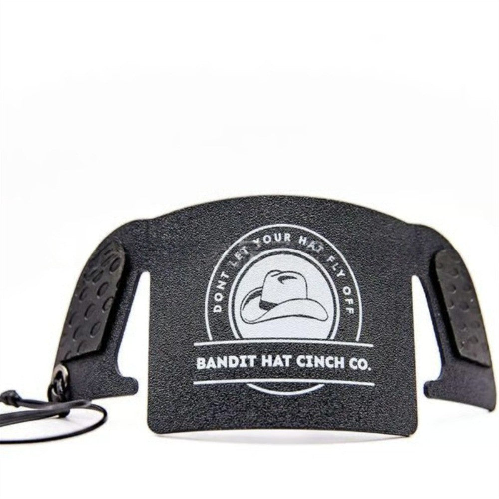 Detachable Cowboy Hat Cinch with Keychain for Outdoor Use – Black