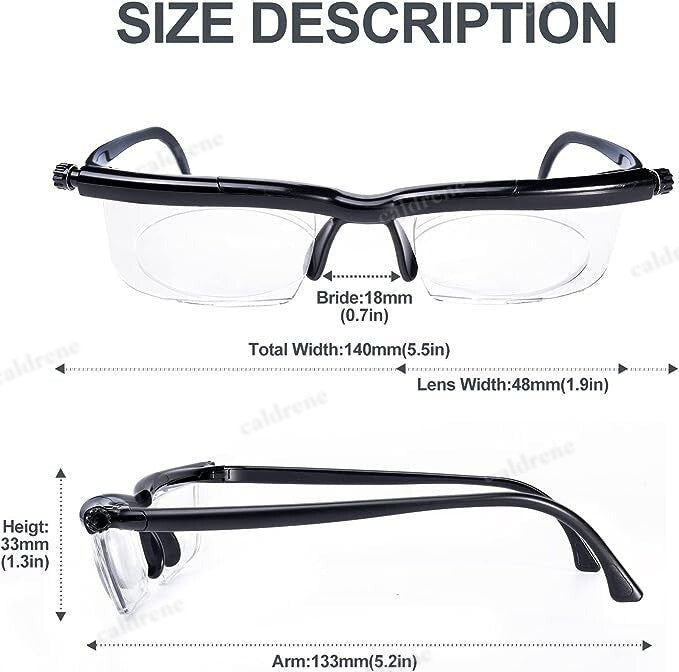 Dial Adjustable Glasses for Reading and Distance Vision – view 3