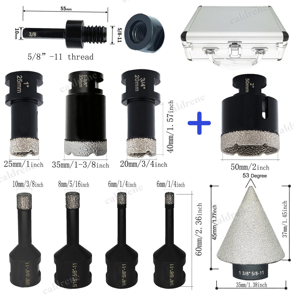 Diamond Tile Hole Saw Drill Bit Set for Granite and Porcelain – view 2