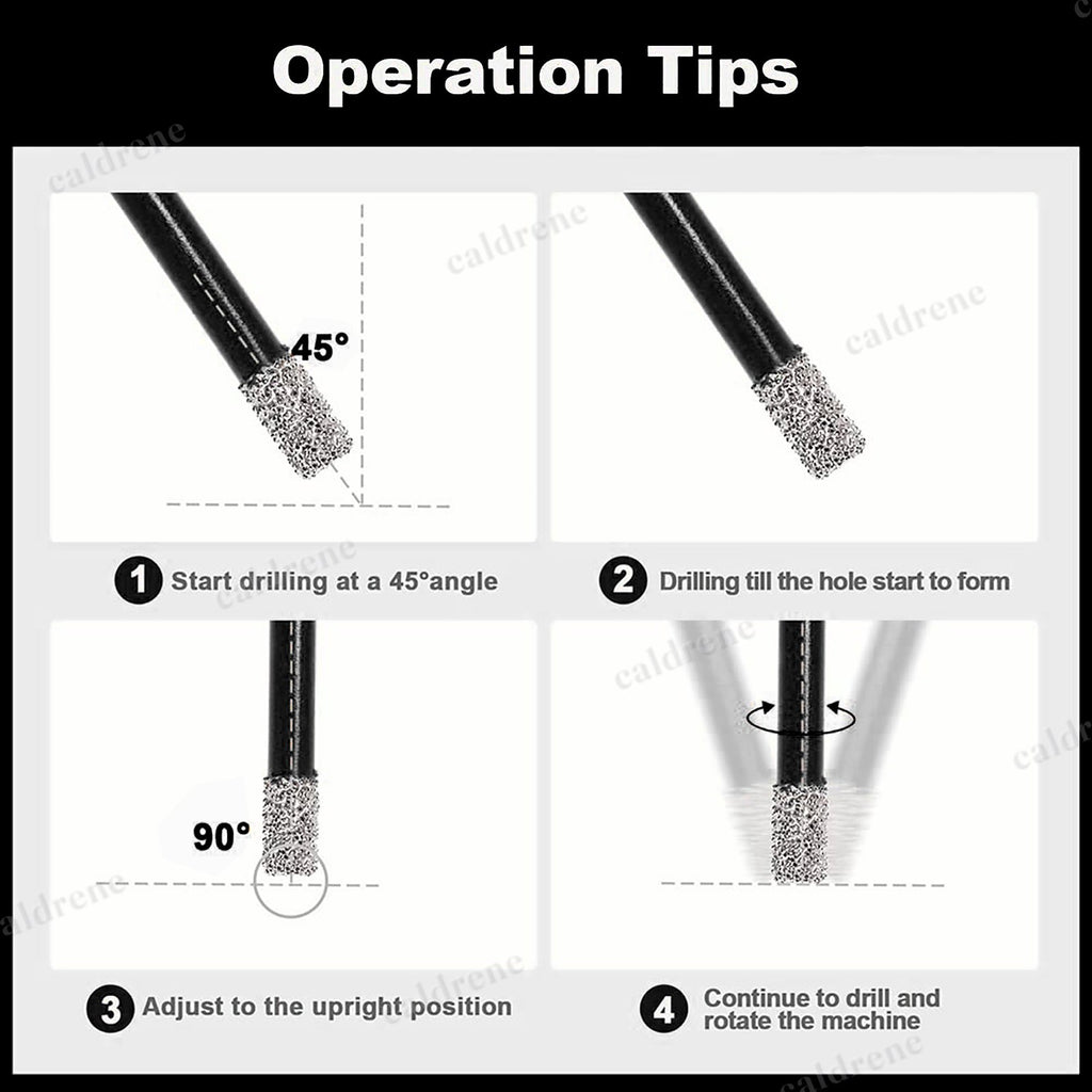 Diamond Tile Hole Saw Drill Bit Set for Granite and Porcelain – view 5