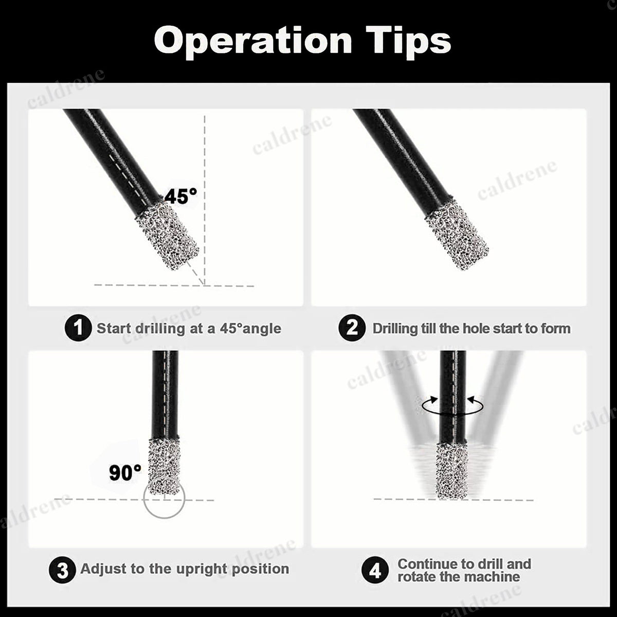 Diamond Tile Hole Saw Drill Bit Set for Granite and Porcelain – view 5