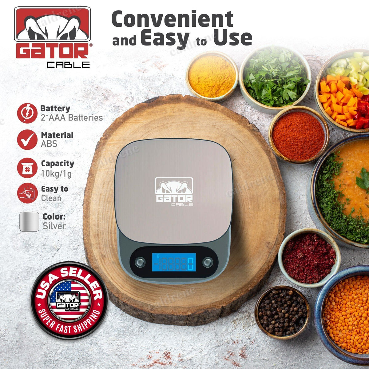 Digital Kitchen Food Scale 10kg x 1g – view 2
