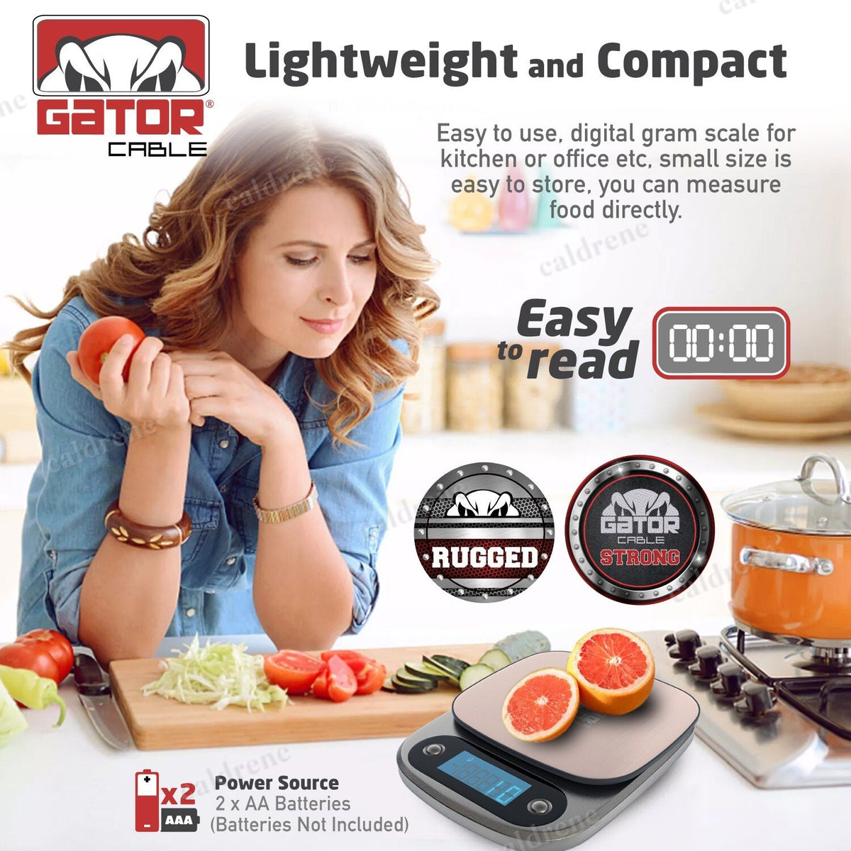 Digital Kitchen Food Scale 10kg x 1g – view 3