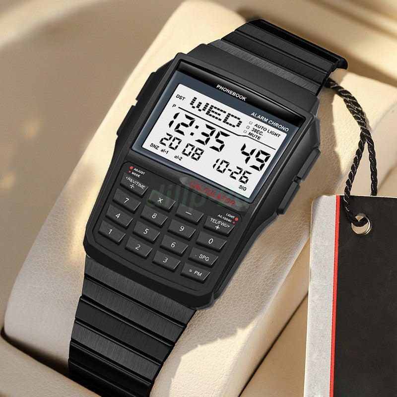 Digital Sports Calculator Watch for Active Students and Men