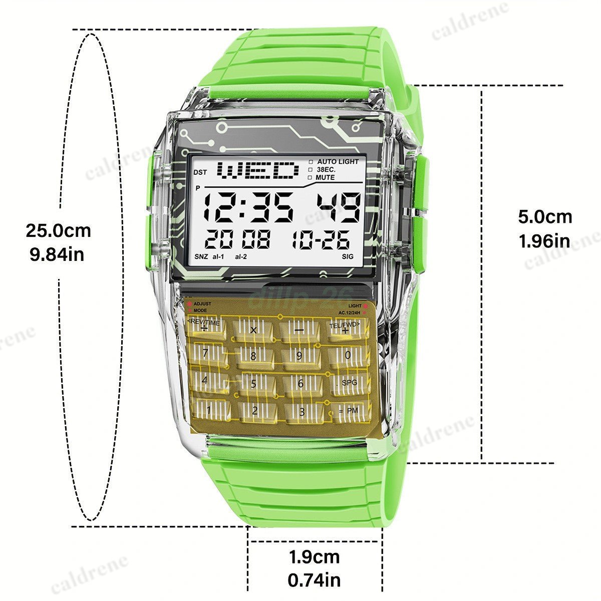 Digital Sports Calculator Watch for Active Students and Men – view 6