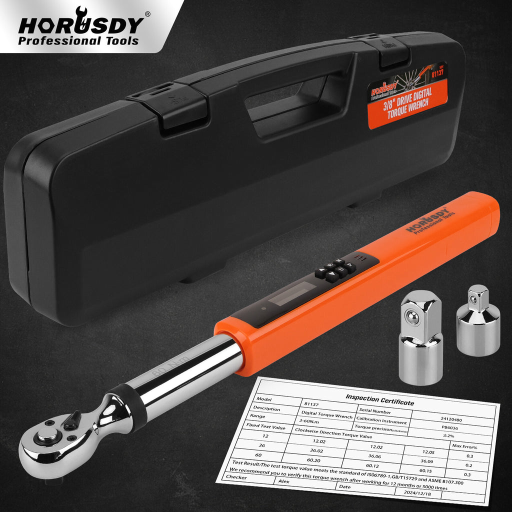 Digital Torque Wrench Set, 1/2 and 3/8 Inch Drive