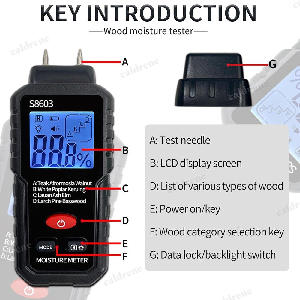Digital Wood Moisture Meter – view 4