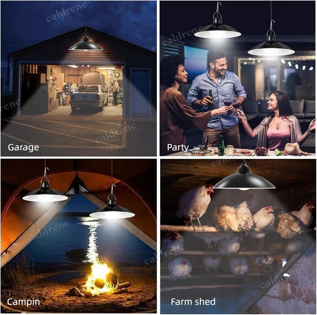 Dimmable Solar Pendant Hanging Shed Light, 2 Pack – view 10