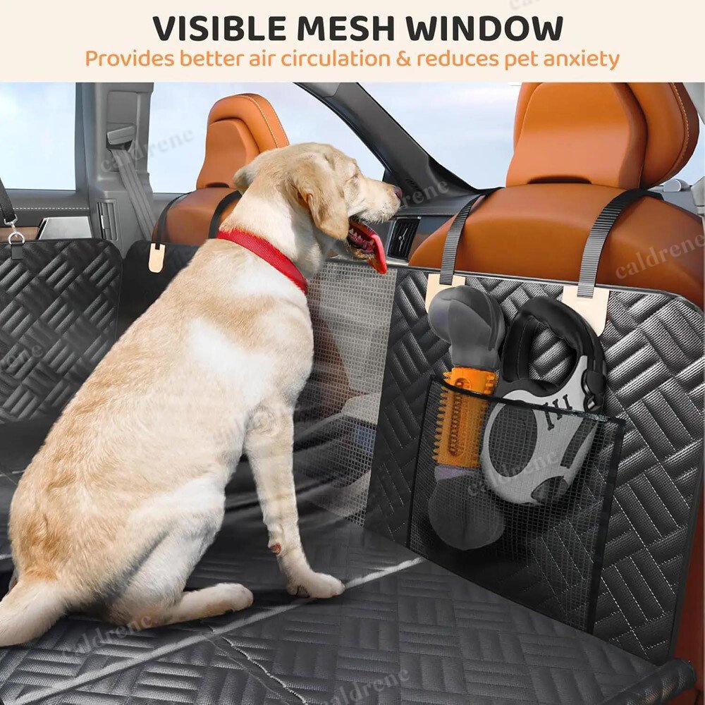 Dog Back Seat Extender with Hard Bottom – view 3