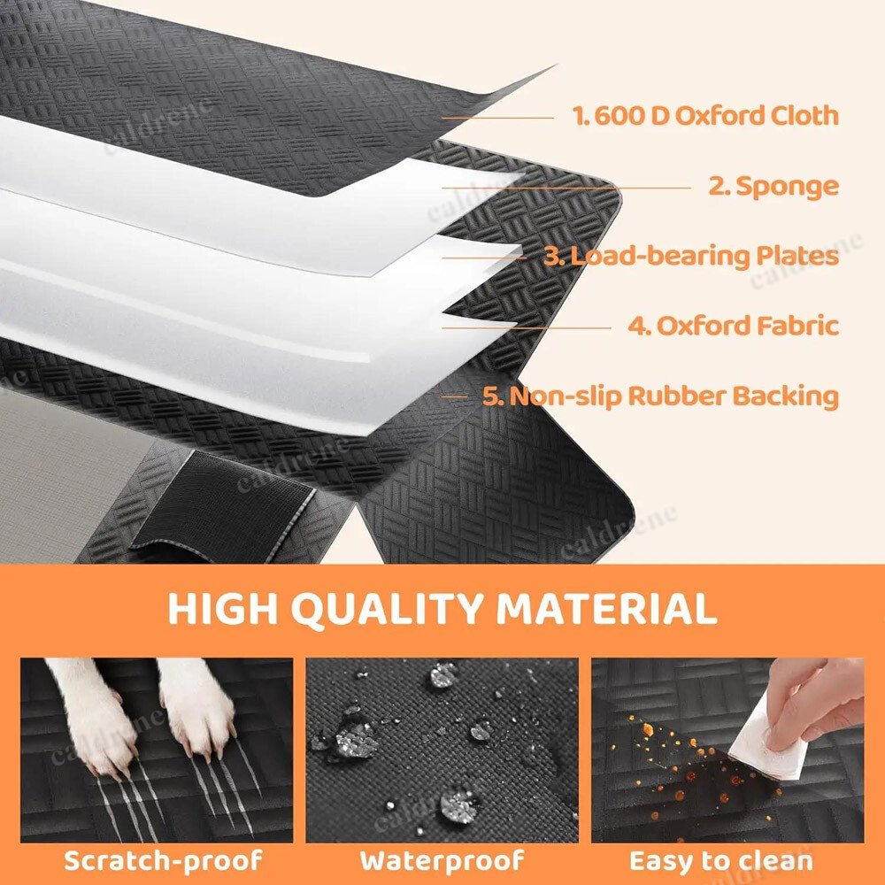 Dog Back Seat Extender with Hard Bottom – view 5