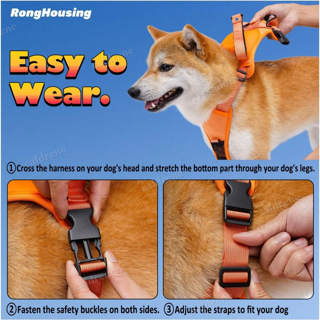 Dog Harness and Retractable Leash Kit for Comfort and Safety – view 5