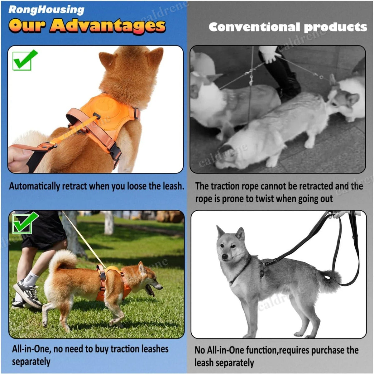 Dog Harness and Retractable Leash Kit for Comfort and Safety – view 6