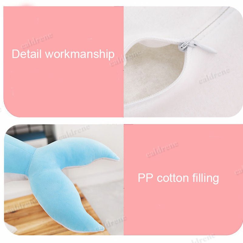Dolphin Plush Toy - Soft Stuffed Marine Animal Pillow – view 4