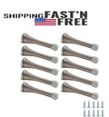 Door Spring Stoppers with Rubber Tips, 10 Pack