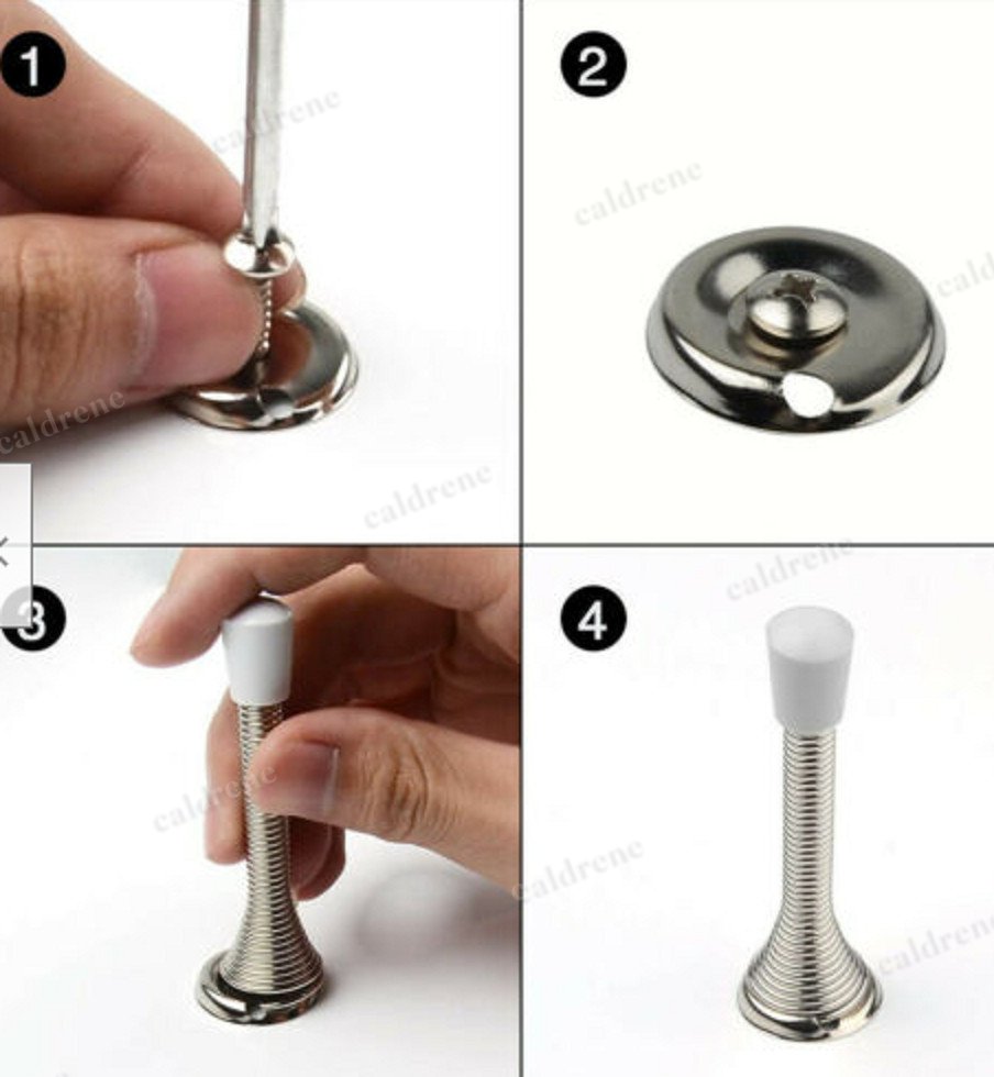 Door Spring Stoppers with Rubber Tips, 10 Pack – view 5
