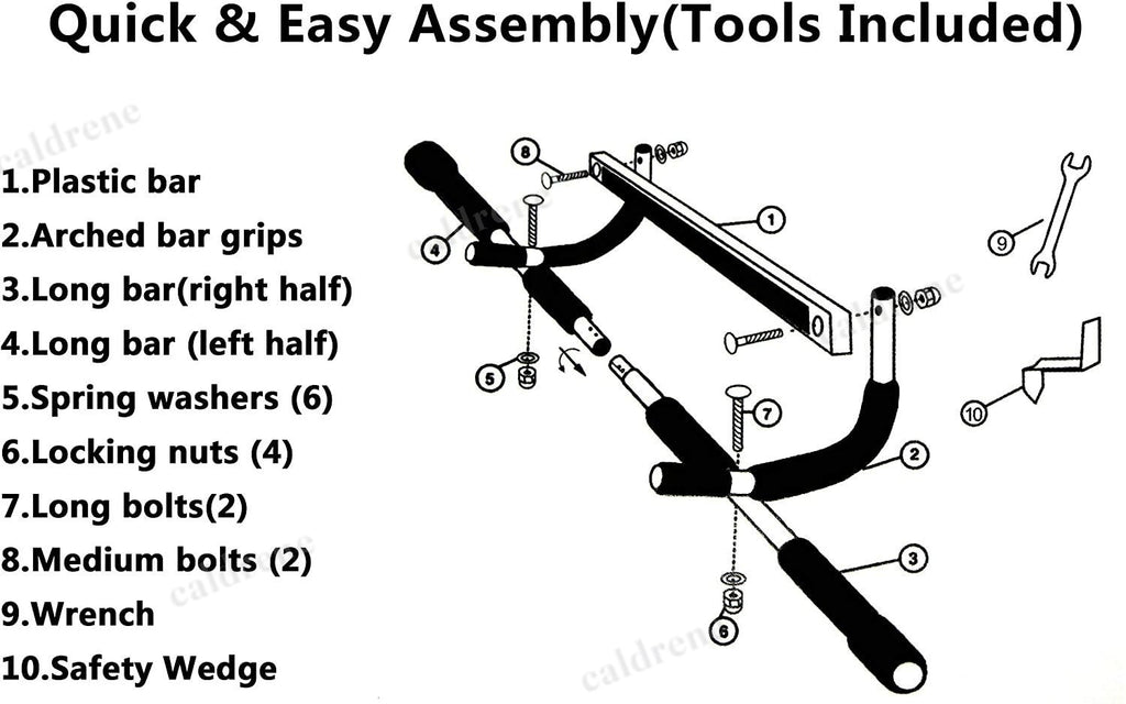 Doorway Pull-Up Bar and Sit-Up Home Fitness Station – view 4