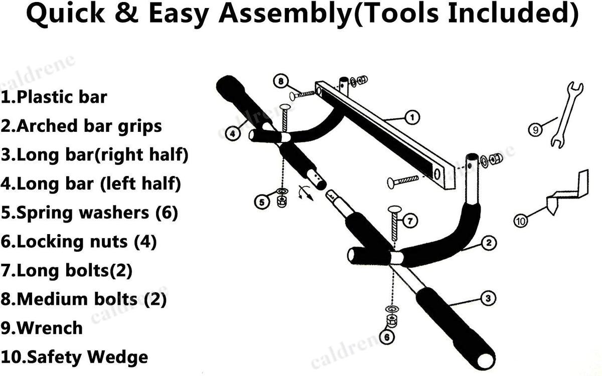 Doorway Pull-Up Bar and Sit-Up Home Fitness Station – view 4