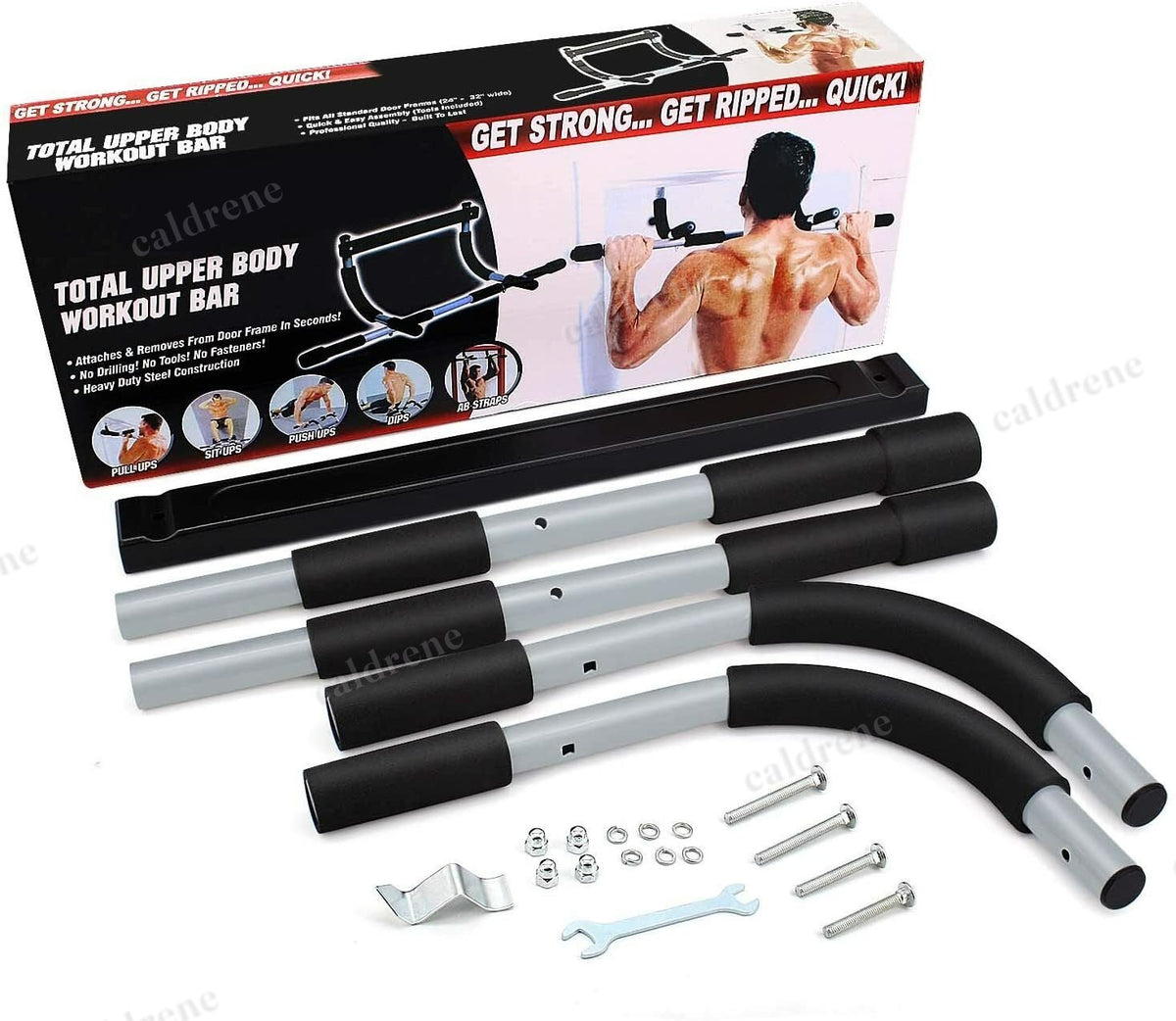 Doorway Pull-Up Bar and Sit-Up Home Fitness Station – view 8