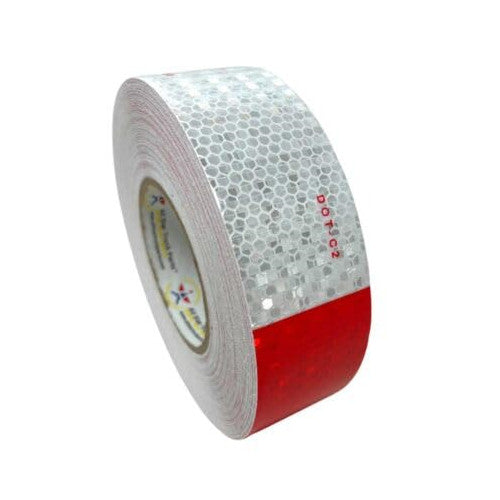 DOT-C2 Reflective Conspicuity Tape, Red White, 2 Inch x 150 Ft