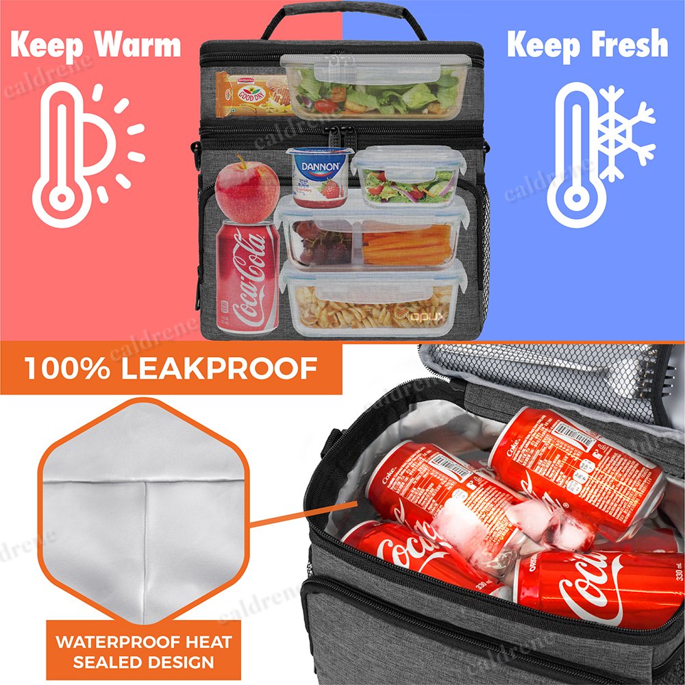 Double Deck Insulated Lunch Bag – view 10