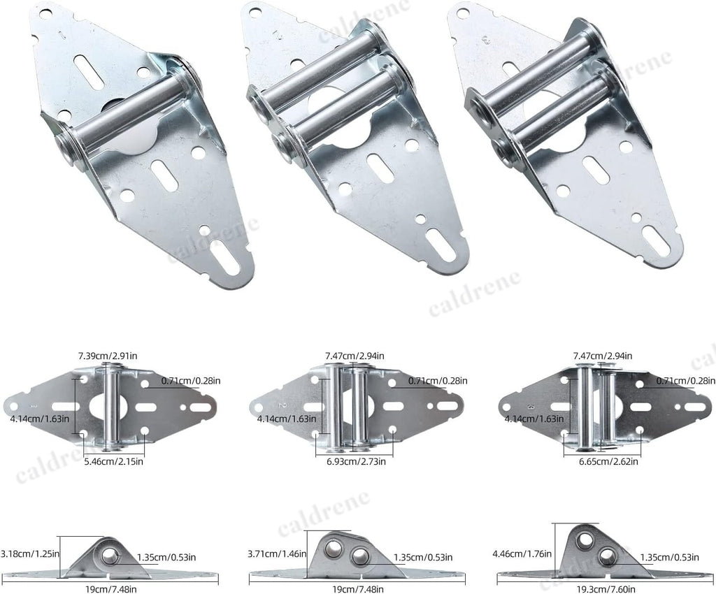 Double Garage Door Hardware Kit, Rollers Hinges and Cable, 16x8 18x8 – view 10