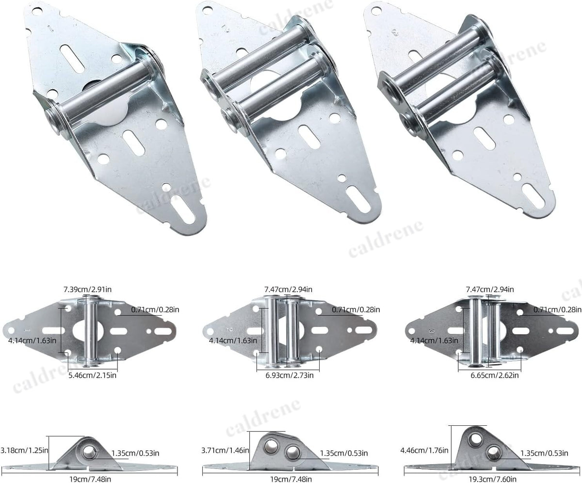 Double Garage Door Hardware Kit, Rollers Hinges and Cable, 16x8 18x8 – view 10