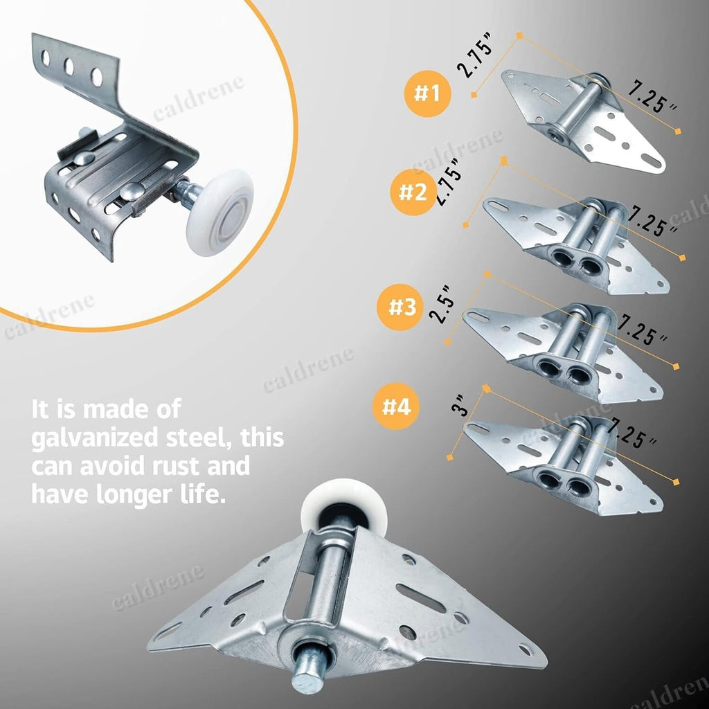 Double Garage Door Hardware Kit, Rollers Hinges and Cable, 16x8 18x8 – view 4