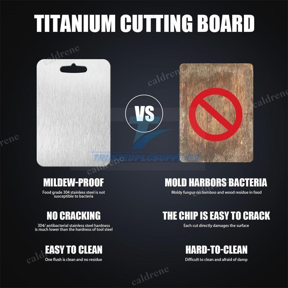 Double-Sided Titanium Cutting Board for Kitchen and Camping – view 10