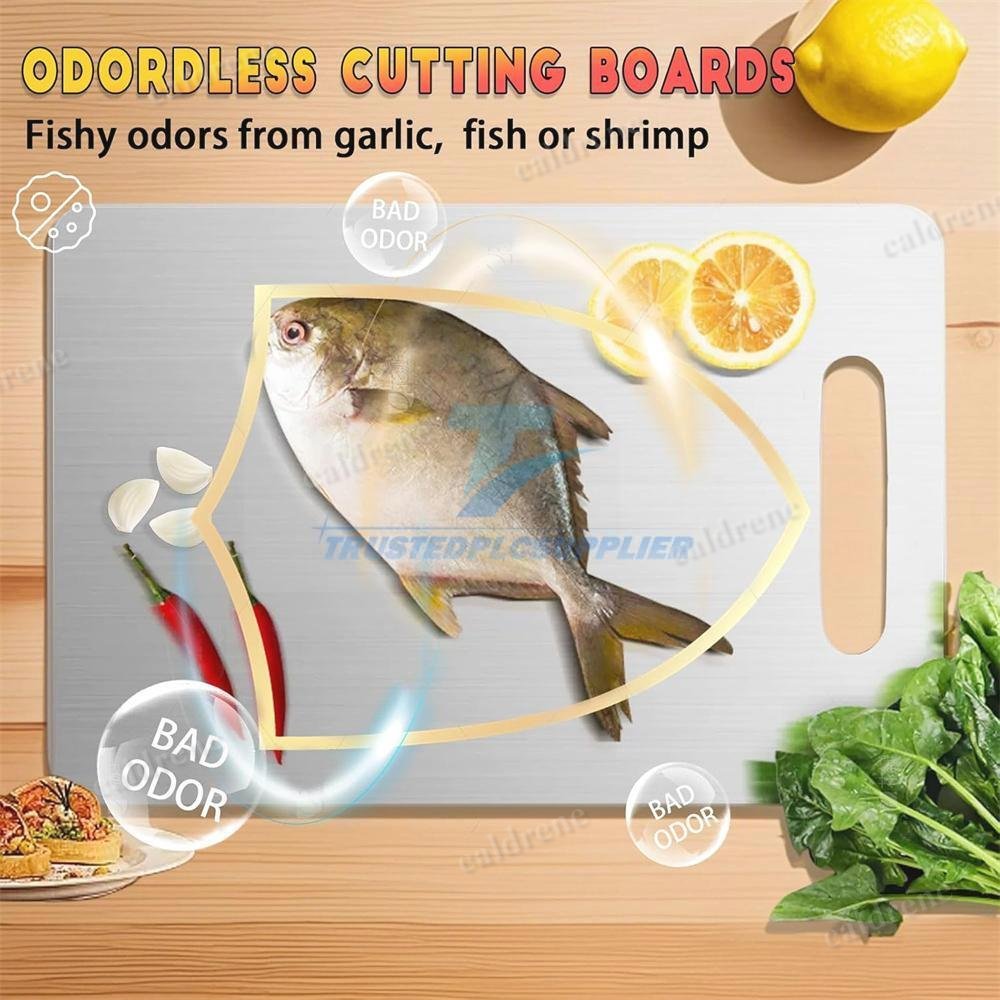 Double-Sided Titanium Cutting Board for Kitchen and Camping – view 6